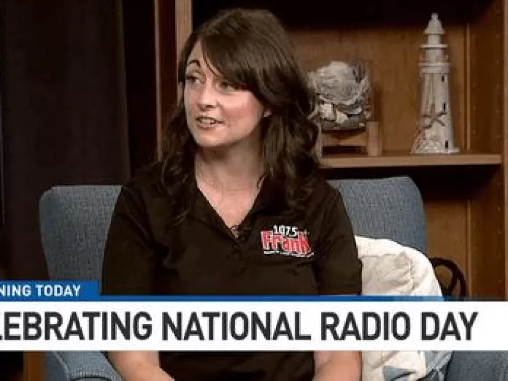 107.5 Frank FM’s Holly Nunan on WMGE CBS13 for National Radio Day